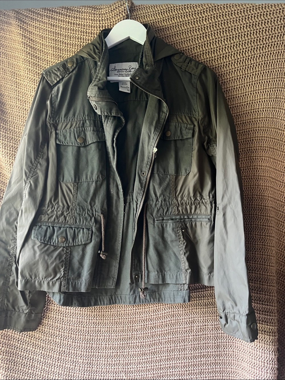 American Rag Olive Green Military Field Jacket